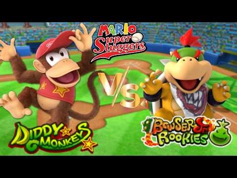 Super Mario Sluggers - Season 20 Game 15 Diddy vs Bowser Jr [Mario Stadium Day]