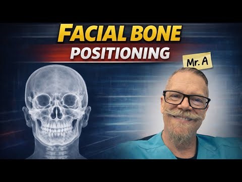 Facial bones xray positioning routine.