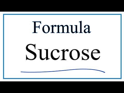 How to Write the Formula for Sucrose (Table Sugar)