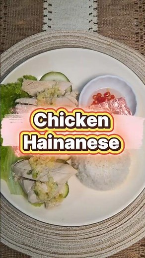 Try Cooking Chicken Hainanese 🍗🍚