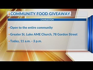 Community food giveaway happening Friday in Charleston