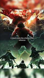 Eren's Female Body Reference Attack On Titan 🥶💀 #aot #eren