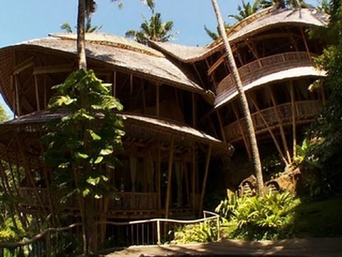 The bamboo homes of Bali