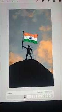 Indian Flag Animation 🇮🇳 #indianflag #proudindian #india #procreateanimation #artshorts