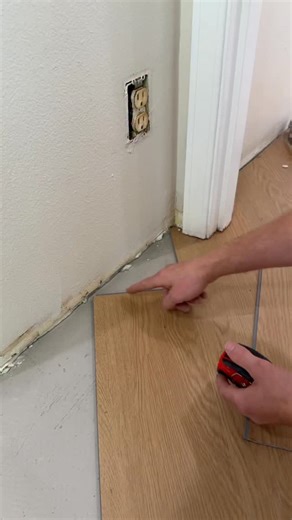 64K views · 22K reactions | Easy LVP Cut Hack You Need to Try! #stairs #fyp #diy #remodel #foryou # | KD Flooring | Facebook