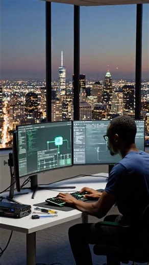 Timelaps for building desktop PC for geek hacker 🎭 #interiordesign #architecture