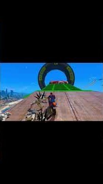 الأبطال الخارقين على القضبان دوامة قمع جسر 🚴‍♂️ SPIDER MAN!on Motorcycle in Spiral Bridge 62