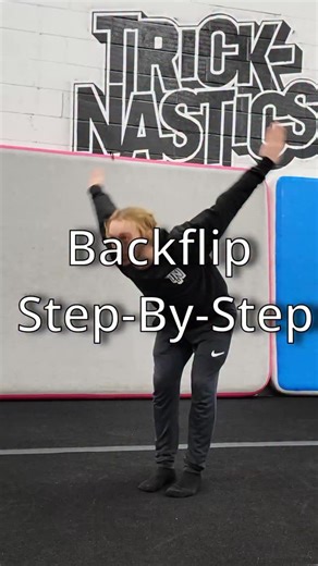 Toby McCarthy on Instagram: "Backflip The backflip is one of the most popular skills when it comes to learning tricking and gymnastics. The process of learning it can be terrifying in the beginning—especially if you’re following those awful “3-step backflip” videos where they have you do a straight jump, a backward roll, and then tell you that’s it. It doesn’t have to be this way. Instead, you should start slow and use the exact process I show in this video. It’ll take a while before you’re feel
