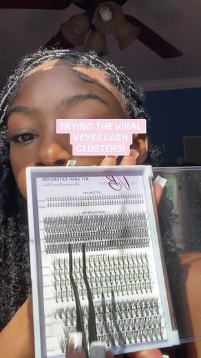 Trying Veyes Beauty Lash Clusters Tutorial
