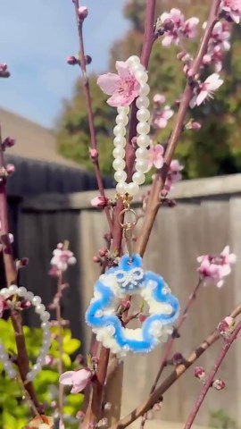 Handmade Plush Donut Keychain: Adorable Bag Charm Accessory - Etsy