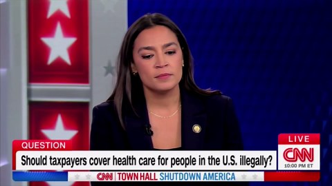 AOC dodges question on healthcare for illegal immigrants during CNN town hall