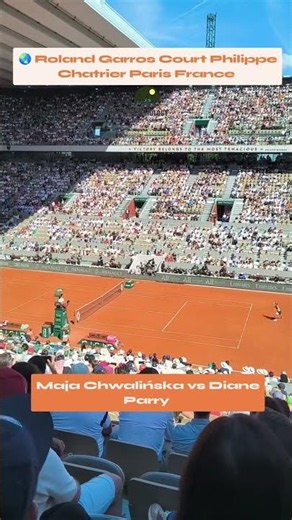 Maja Chwalińska Defeated Diane Parry | Nerves Game | Roland Garros | Paris | France