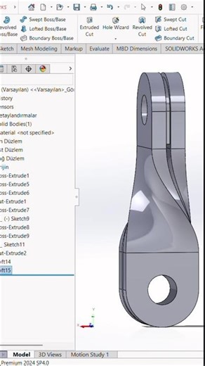 SOLİDWORKS LOFT BOSS/BASE