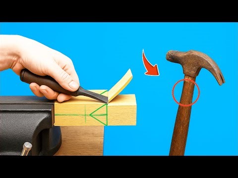 Don’t Throw Away Your Old Hammer — Anyone Can Make a New Handle with This Woodworker’s Technique