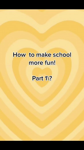 How to make school fun ! ✨ (@howtomakeschoolmorefun)’s videos with original sound - 🎶