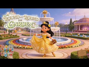 Round and Round the Garden | Nursery Rhyme Lyrics for Kids