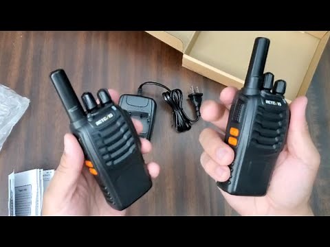 Retevis H777 Walkie Talkies 2-way Radio Unboxing