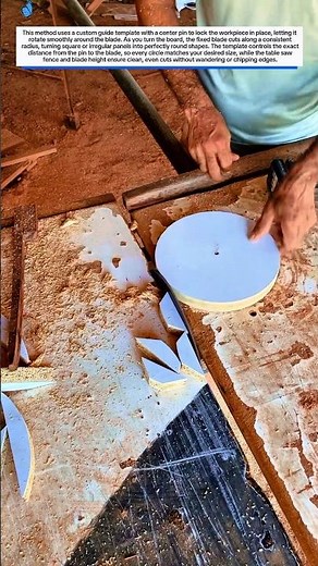 Perfect Circles! Fast & Accurate Wood Cutting Hack 🪵⭕
