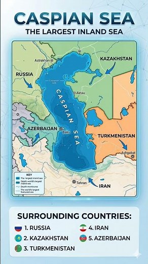 Caspian sea surrounding countries