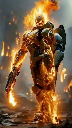 “Ghost Rider vs Alien Robot… Who Survives? 😳🔥”