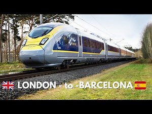 High-Speed Train Journey from London to Barcelona on Eurostar (Economy Class)