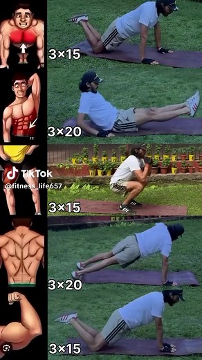 5 powerful bodyweight exercises you can do anywhere, no gym needed! 💪🔥 Build strength, improve core stability, and challenge your whole body with these simple moves. Save this workout and give it a try! 🏋️‍♂️ #BodyweightWorkout #HomeWorkout #FullBodyWorkout #FitnessMotivation #workoutathome