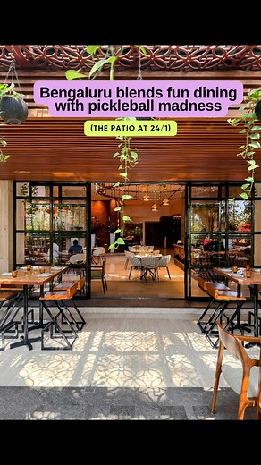 Ankit | Bengaluru Content Creator on Instagram: "Premium fun dining meets pickleball in #bengaluru Bengaluru has a new hotspot that perfectly blends social energy with refined dining making it ideal for those who love experiences beyond the plate. The space channels an elegant European living room vibe with beautifully curated indoor and outdoor seating. The menu celebrates European comfort food elevated with thoughtfully crafted drinks that complement every bite. Each dish is visually striking
