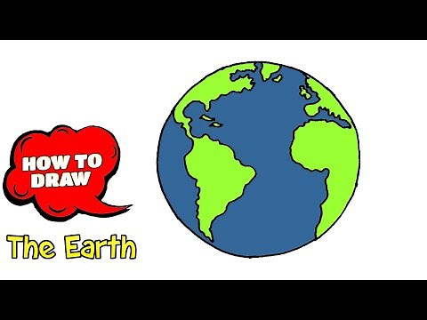 How to draw the Earth easy | Easy to draw earth | Easy drawing with pen