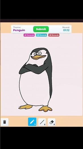 Drawing Penguin in Speed Draw ROBLOX 🐧 #speeddrawing #art #speeddraw