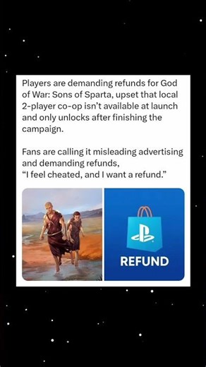 Players Demand Refunds Over Missing Launch Co-Op in God of War: Sons of Sparta