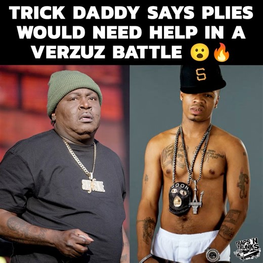 Trick Daddy says Plies would need help in a Verzuz battle 😮‍🔥 Fans are already lining up on both sides. Who really wins if this goes down? 👇 | Traps N Trunks