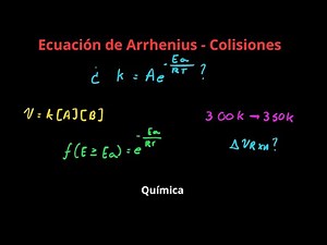 Ecuación de Arrhenius en Teoría de Colisiones | Reacciones Químicas