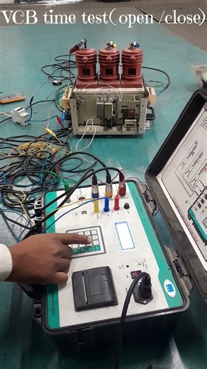 VCB time test 3.3 kv switchgear #electrical #vcb #shorts #fyp