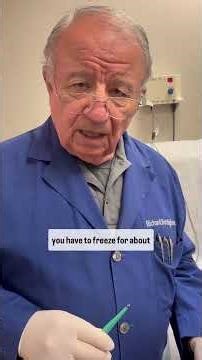 Dermatologist with 50 years experience scrapes off seborrheic keratosis👨🏻‍⚕️