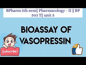 Bioassay of vasopressin