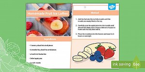 Homemade Fruit Ice Lollies Recipe