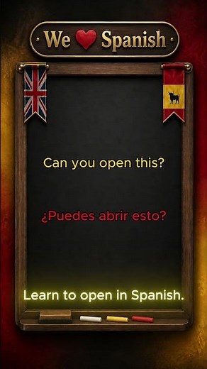 Speak Spanish Confidently | The Verb 'Open' Explained
