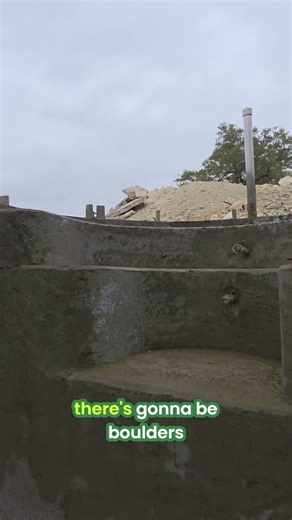 Building a Dream Grotto: Lights, Waterfalls, and Boulders! #shorts