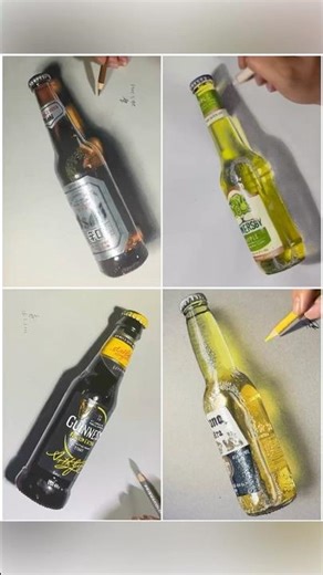 How to draw beer! #drawing #realistic #shorts