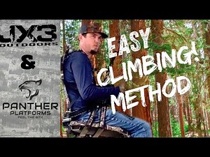 Saddle hunting with JX3 saddle & Panther quick climber !