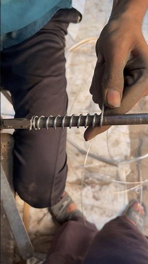 Simple Steel Guitar Spring Making on Drill Machine | Easy DIY Metal Work #shorts