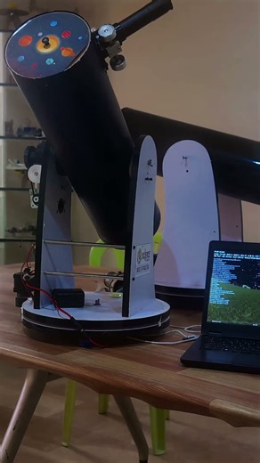 Timelapse of a GoTo telescope slewing during testing at PSC R&D Lab. Precision engineering in motion