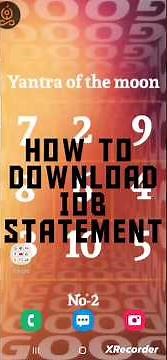 IOB STATEMENT DOWNLOAD PDF #IOB #FreeIOBStatementDownload #iobstatement #HowToDownloadIOBstatement