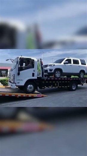 The true heavy-duty champion: the 10-ton flatbed！#TowTruck #Wrecker #RoadRecovery #CarTowing