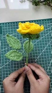 Super EASY Crochet Rose for Beginners #diy crafts