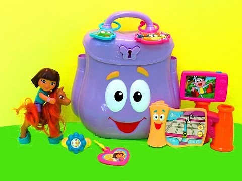 Dora the Explorer Backpack Unboxing Playset Dinosaur - Video 237