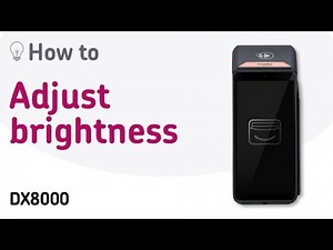 DX8000 - How to adjust brightness