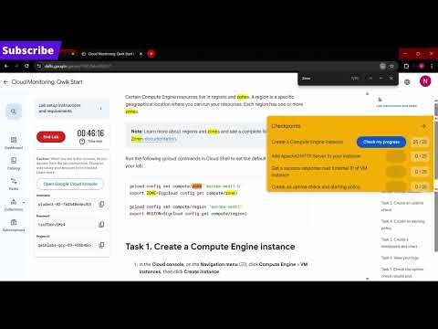 Cloud Monitoring: Qwik Start | GSP089 | #arcade2026 #googlecloudskillsboost