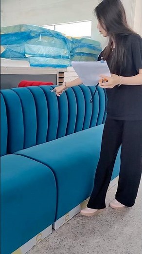 Modern Restaurant Booth Seating | Velvet Upholstery & Stylish Design #boothseating #booth