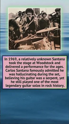 In 1969 the legendary performance of Santana at Woodstock